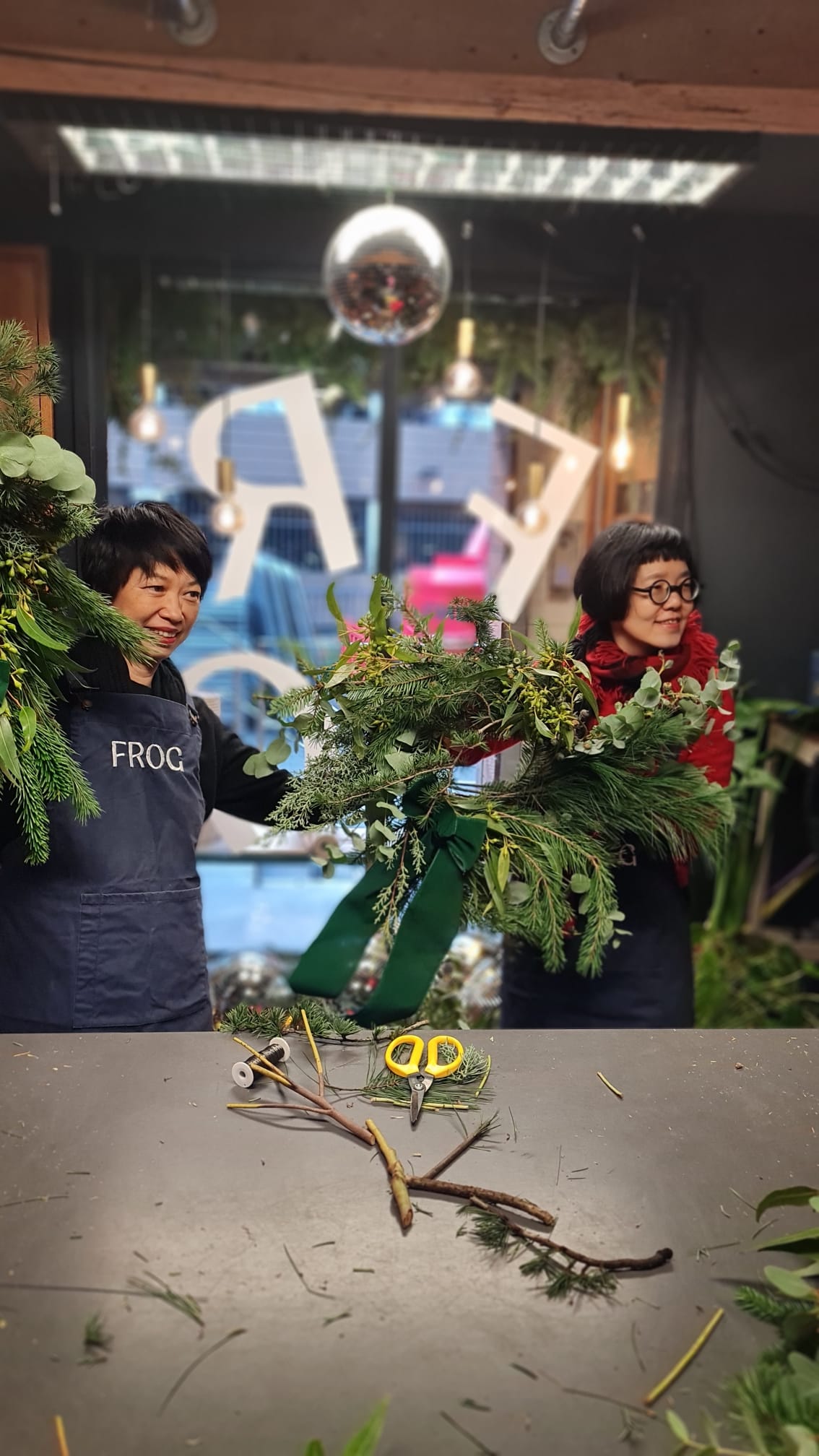 Festive wreath making workshop